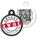 PetHub QR Pet ID Tag – Absent Without a Leash (AWOL) by PetHub