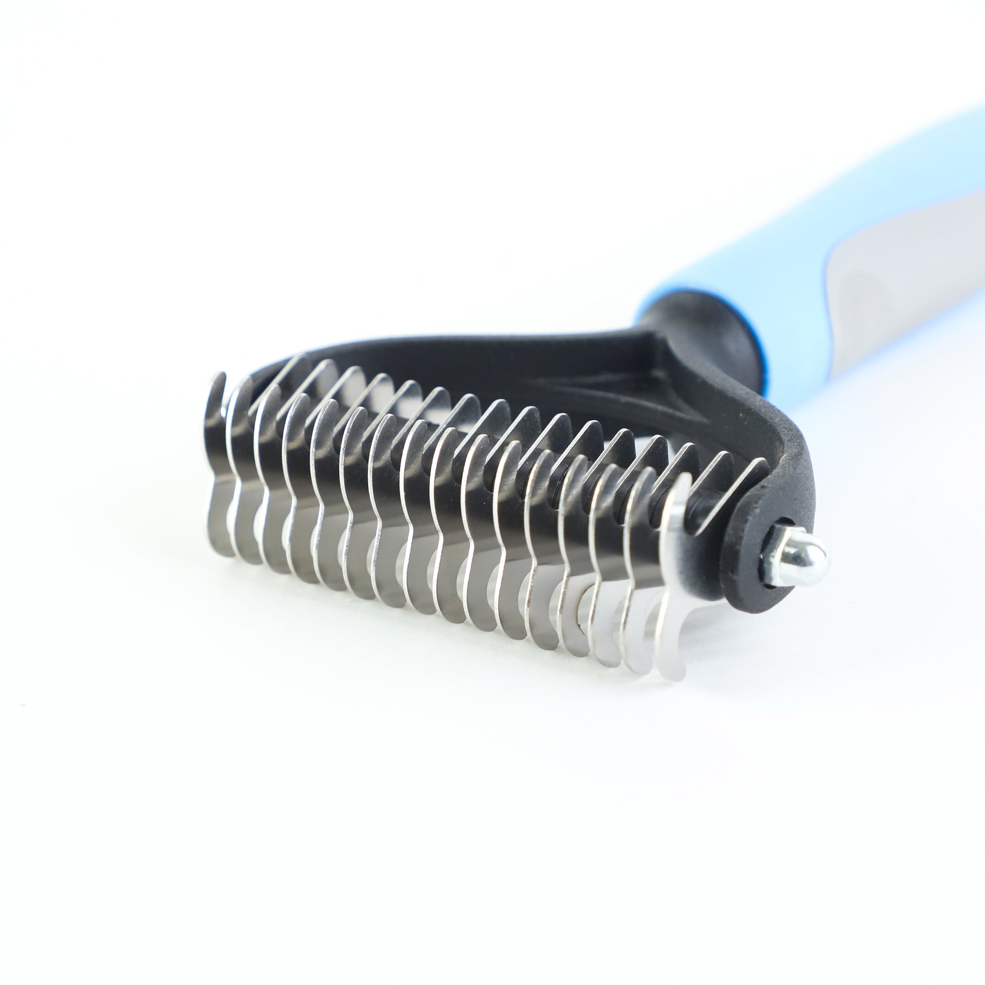 Stainless Double-sided Pet Brush Hair Removal Comb Grooming Dematting Dog Grooming Shedding Tools by VetsPetStore