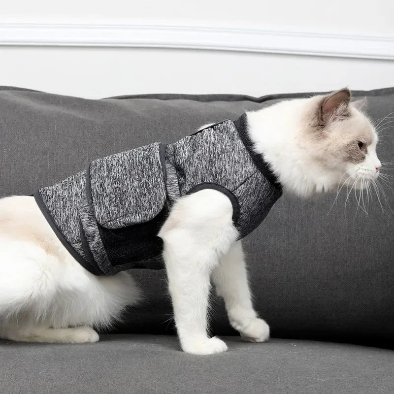 Cat Vest Cat Clothes Cats PostOperative Rehabilitation Clothing Pet Recovery Suit Pet Cat Protection Suit Treatment Vests by Love My Pet