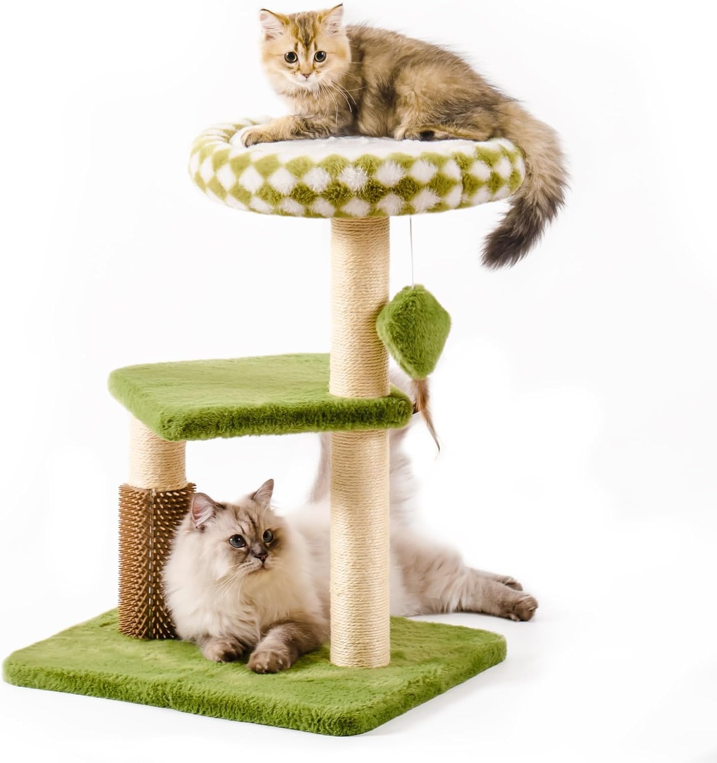 Large Cat Tree Tower Multi-Level Scratching Post with Removable Perch & Interactive Toys