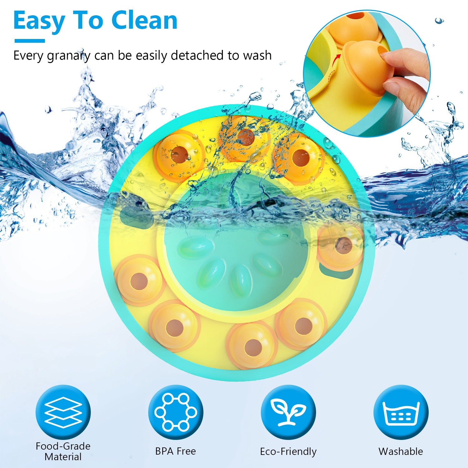 1Pc Dog Puzzle Slow Feeding Bowl, Dog Treat Dispensing Toy For IQ Training. For Small Medium Large Dog Cat