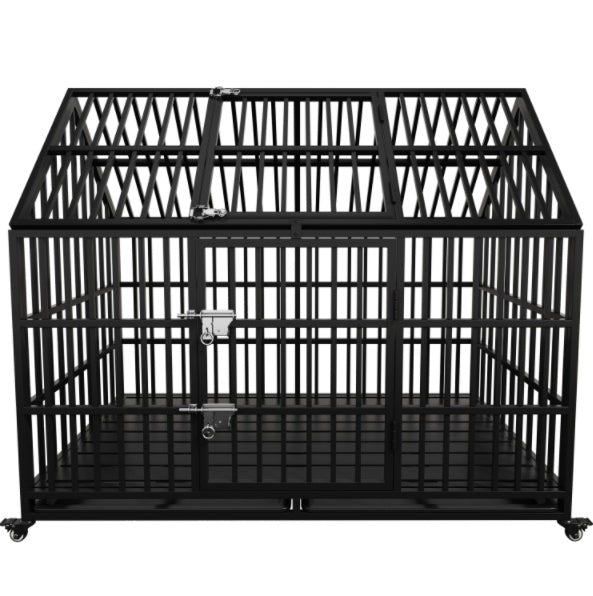 54 inch Heavy Duty Dog Crate for Large Dogs by VetsPetStore