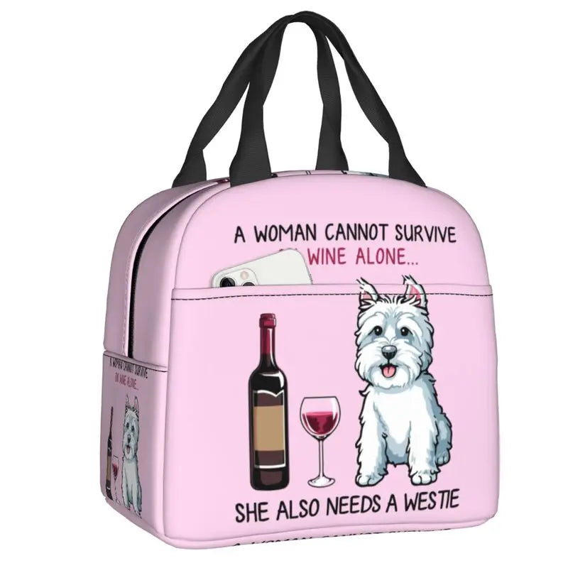 West Highland White Terrier Dog Thermal Insulated Lunch Bag by Love My Pet