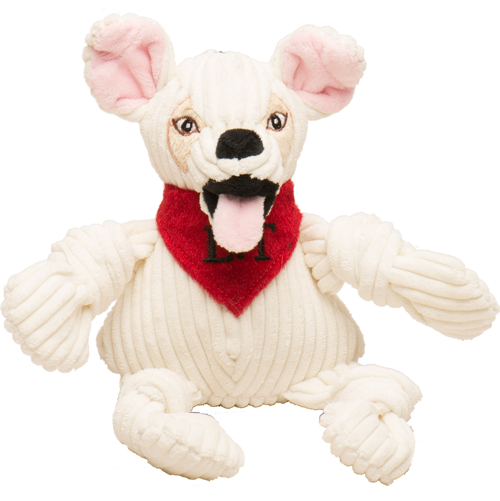 HuggleCause™, Living Free Animal Sanctuary, Little Tyke (L.T.) Knottie® Plush Dog Toy, Small by HuggleHounds