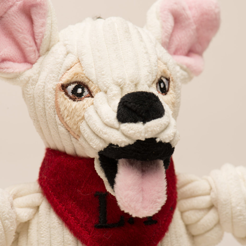 HuggleCause™, Living Free Animal Sanctuary, Little Tyke (L.T.) Knottie® Plush Dog Toy, Small by HuggleHounds