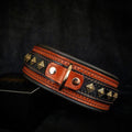 The "Balteus" brown collar by Bestia Dog Gear