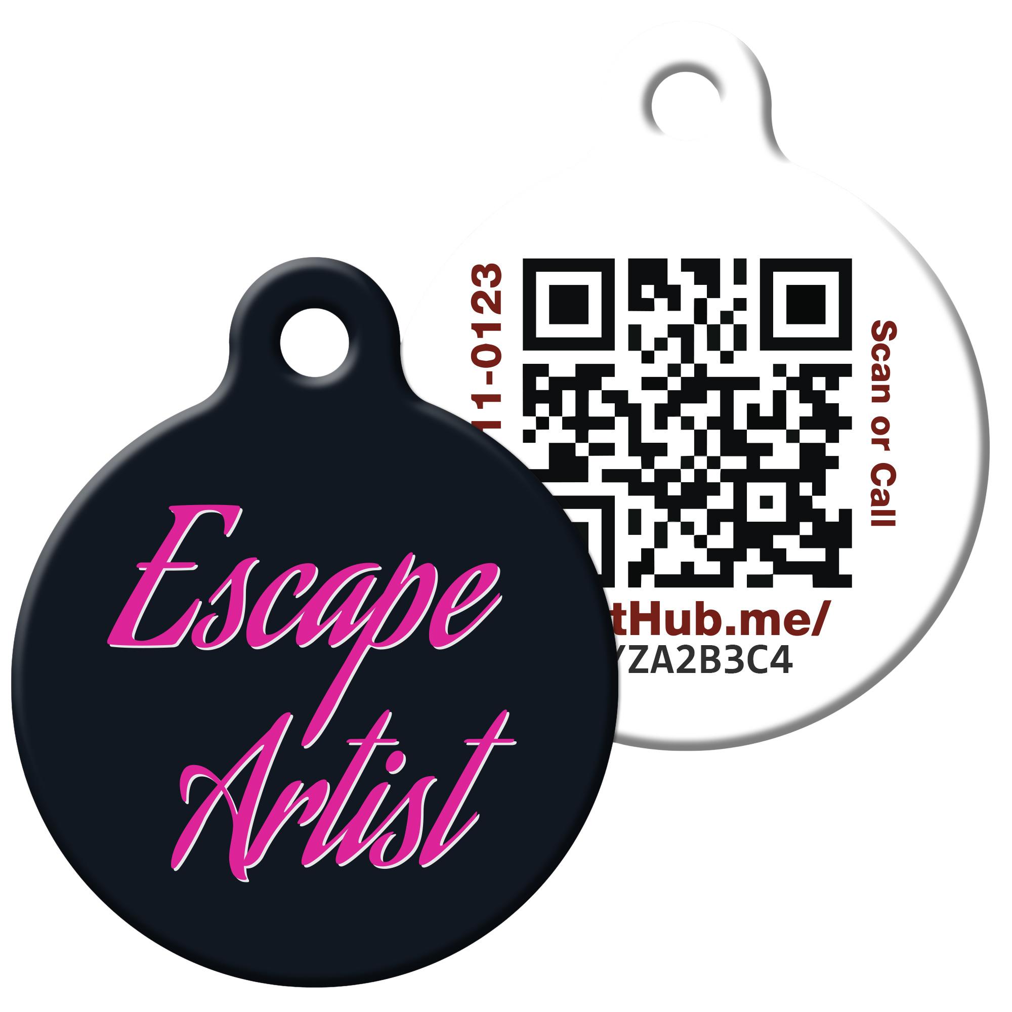 PetHub QR ID Pet Tag - Escape Artist by PetHub