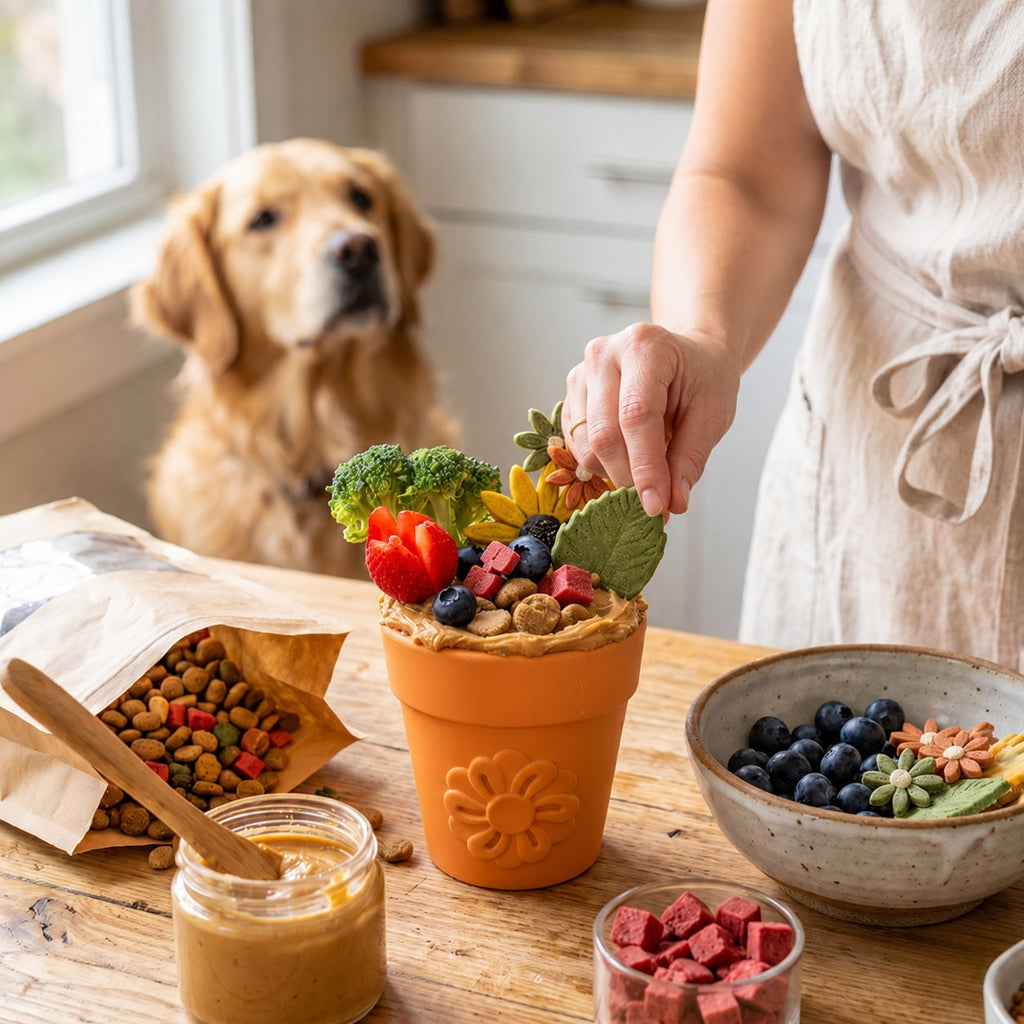 Large Flower Pot eCup Dog Treat Dispenser | Durable USA-Made Enrichment Toy | SodaPup by SodaPup/True Dogs, LLC