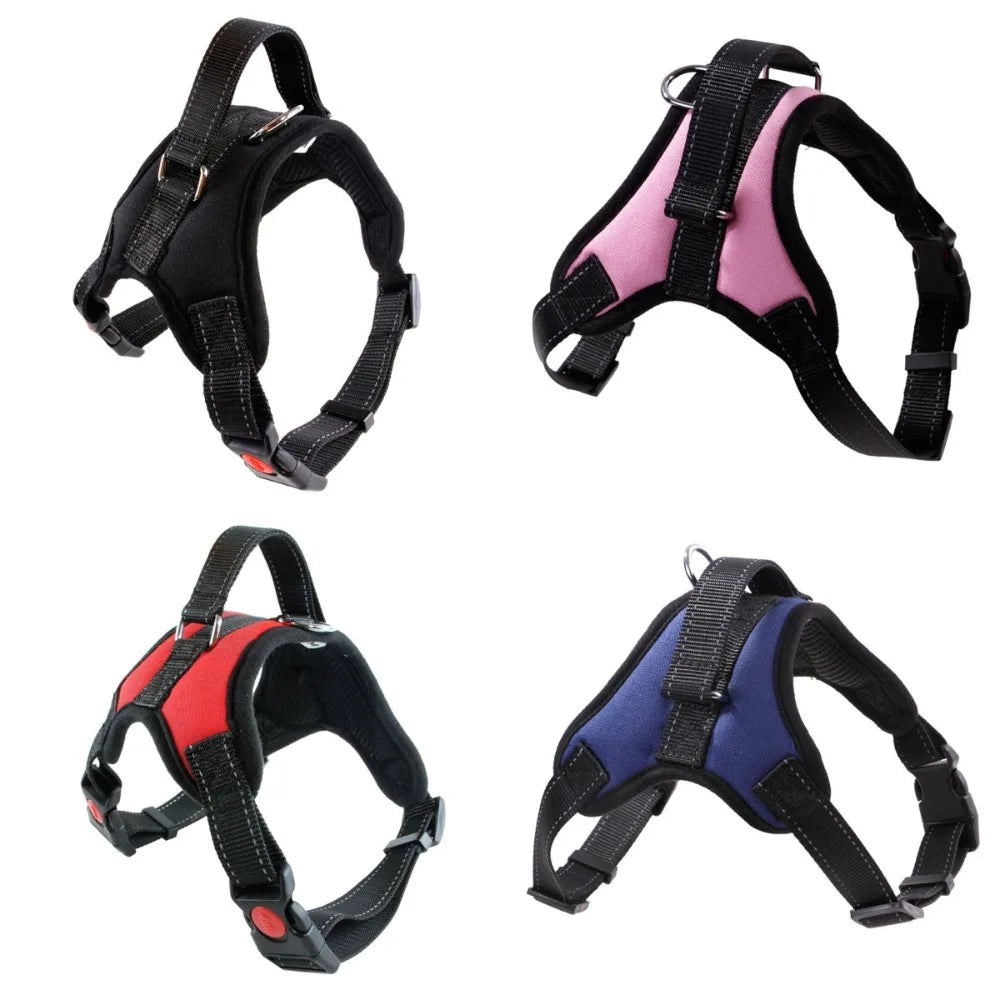 Anti Pull Breathable Pet Chest Strap Adjustable Nylon Walking Harness by Love My Pet