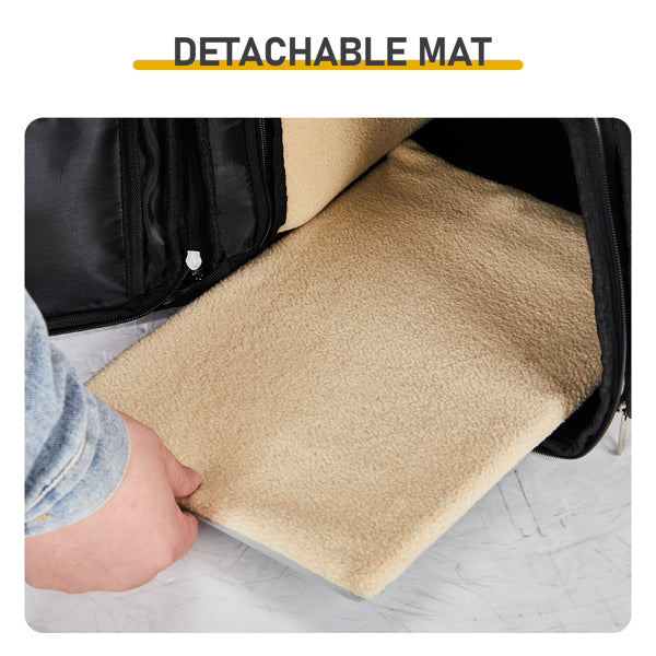 Pet Carrier Backpack, Expandable Cat Dog Carrier With Back Extension, Breathable Mesh Travel Backpack For Small Dogs Cats,