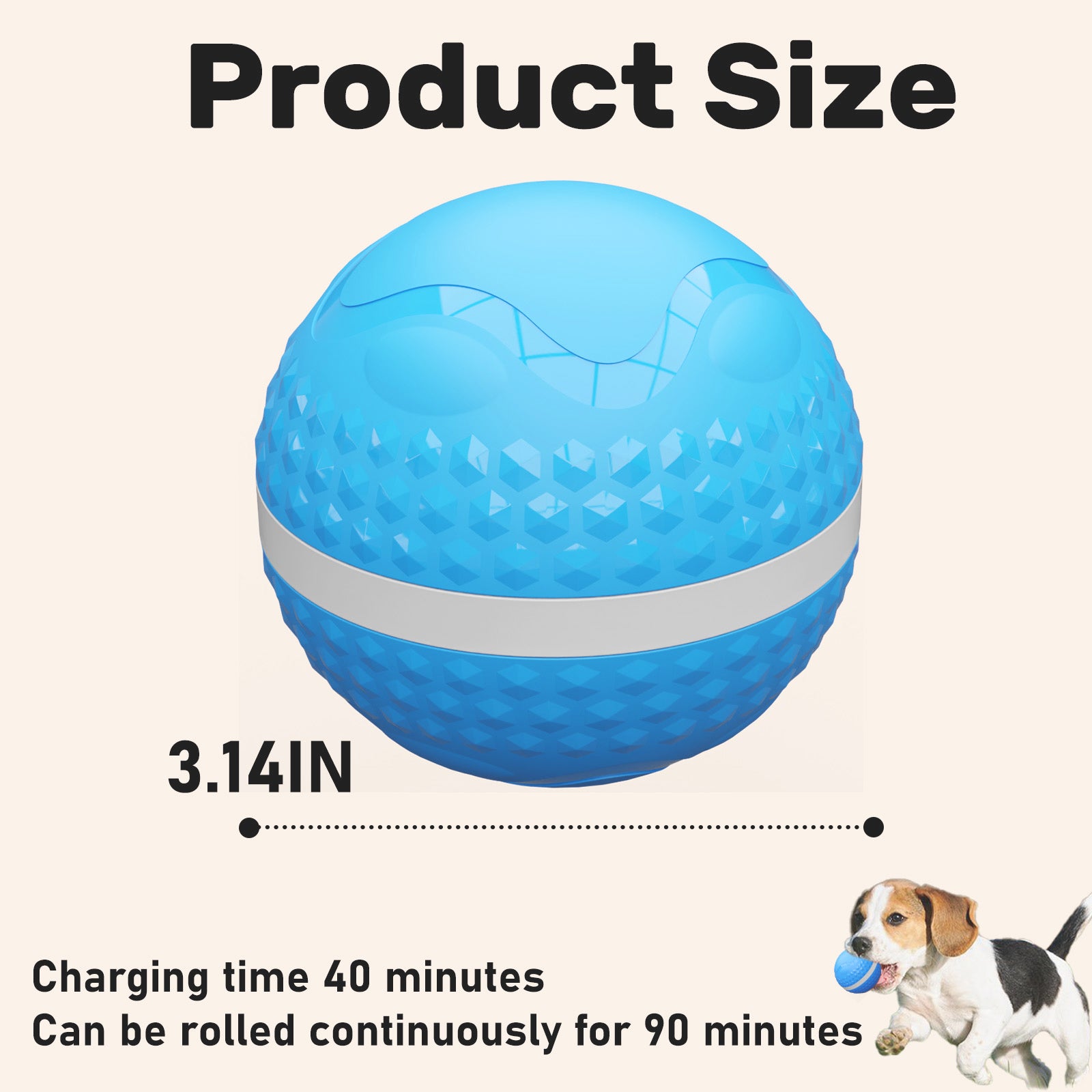 Smart Interactive Dog Toys, Automatic Moving Ball With Lighting Modes. by Love My Pet
