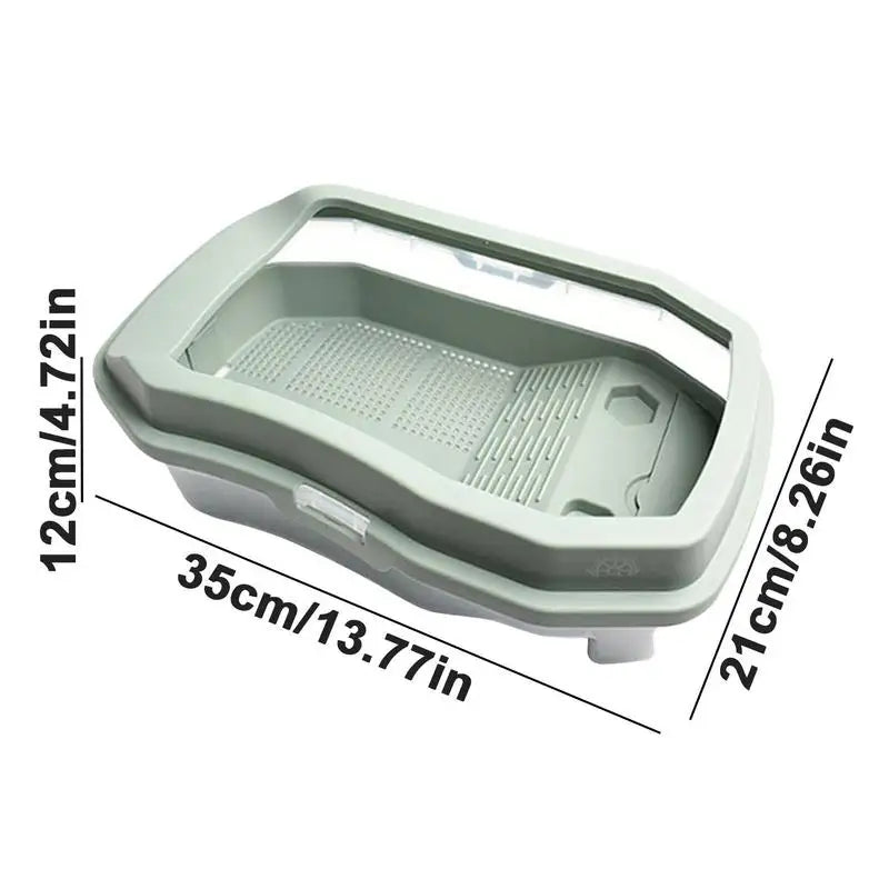 Turtle Tank Detachable Double Layers Habitat With Lid by Love My Pet