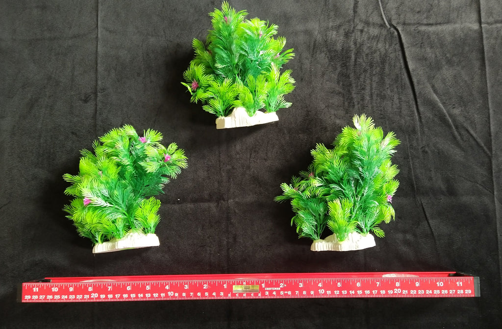 PremiumArtificial AquariumPlantPackage for Fish Tank, THE TRIPLETS by Northeast Aquariums LLC