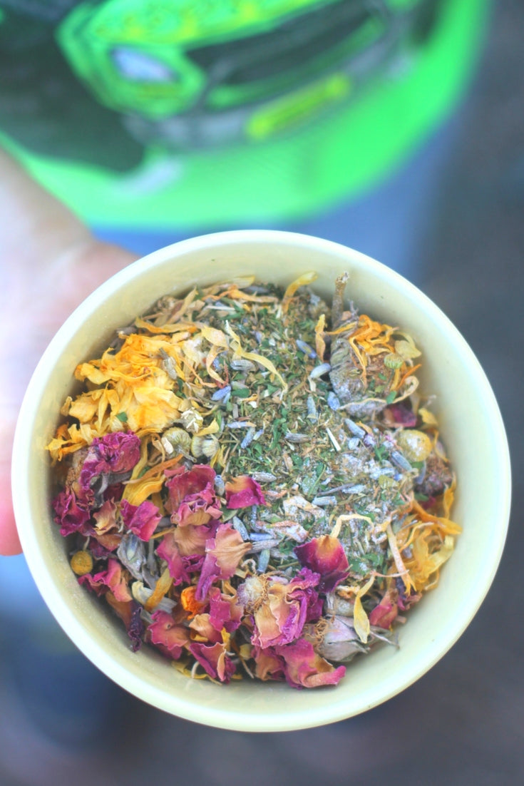 Best Eggs Ever! Nesting Herbs (Chamomile, Roses, Lavender, Cornflowers, & Calendula) For Pet Chickens by Dahlia Pets
