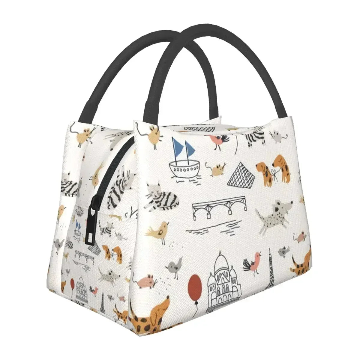 Colorful Dog Lunch Cooler Bag , variety by Love My Pet