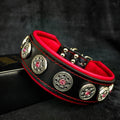 "Bijou" collar black & red by Bestia Dog Gear