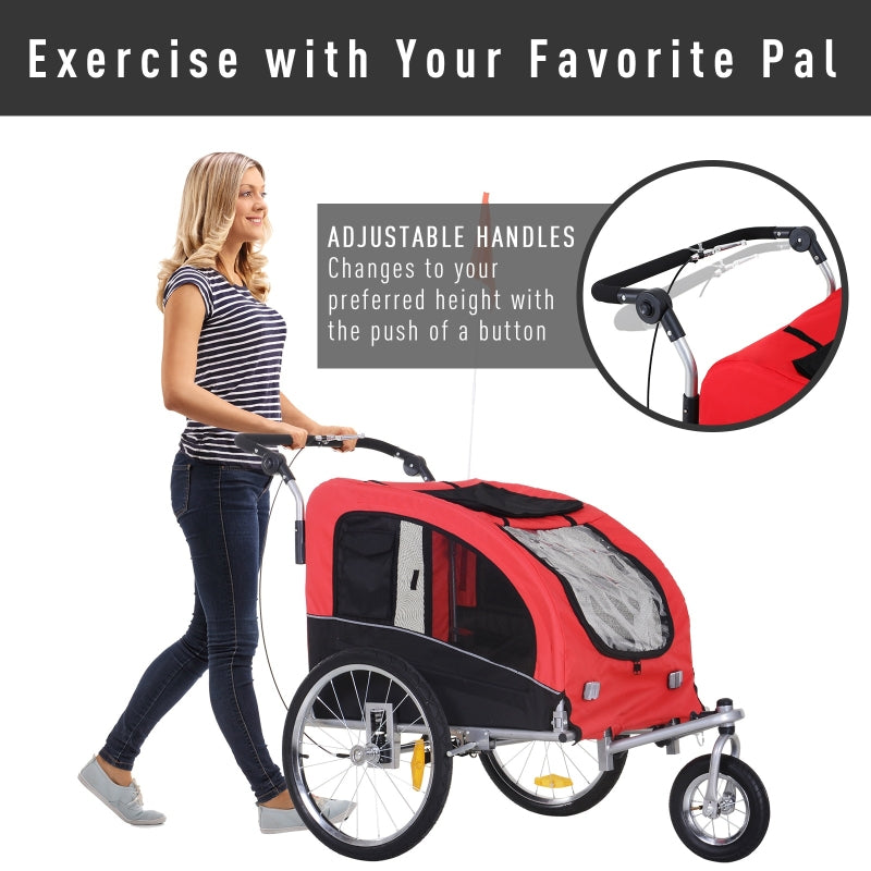 Pet Dog Bicycle Trailer Jogger with Suspension by Furr Baby Gifts