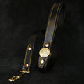 The "Maximus" leash black & gold by Bestia Dog Gear