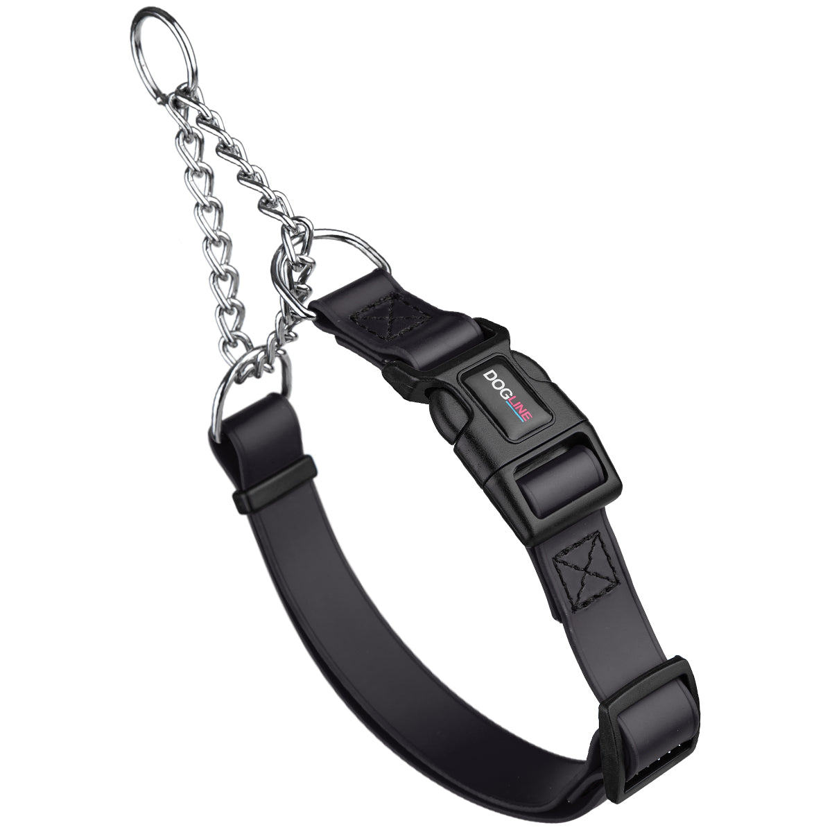 Biothane Adjustable Martingale Collar with Quick Release Buckle by Dogline
