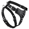 Leather + Nylon Spiked Dog Harness by Dogline