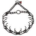 Herm Sprenger - ULTRA-PLUS Training Collar with Center-Plate and Assembly Chain - Standard Version - Black Stainless Steel by Dogline