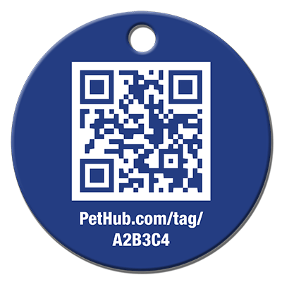 PetHub QR Pet ID Tag – Classic Aluminum by PetHub