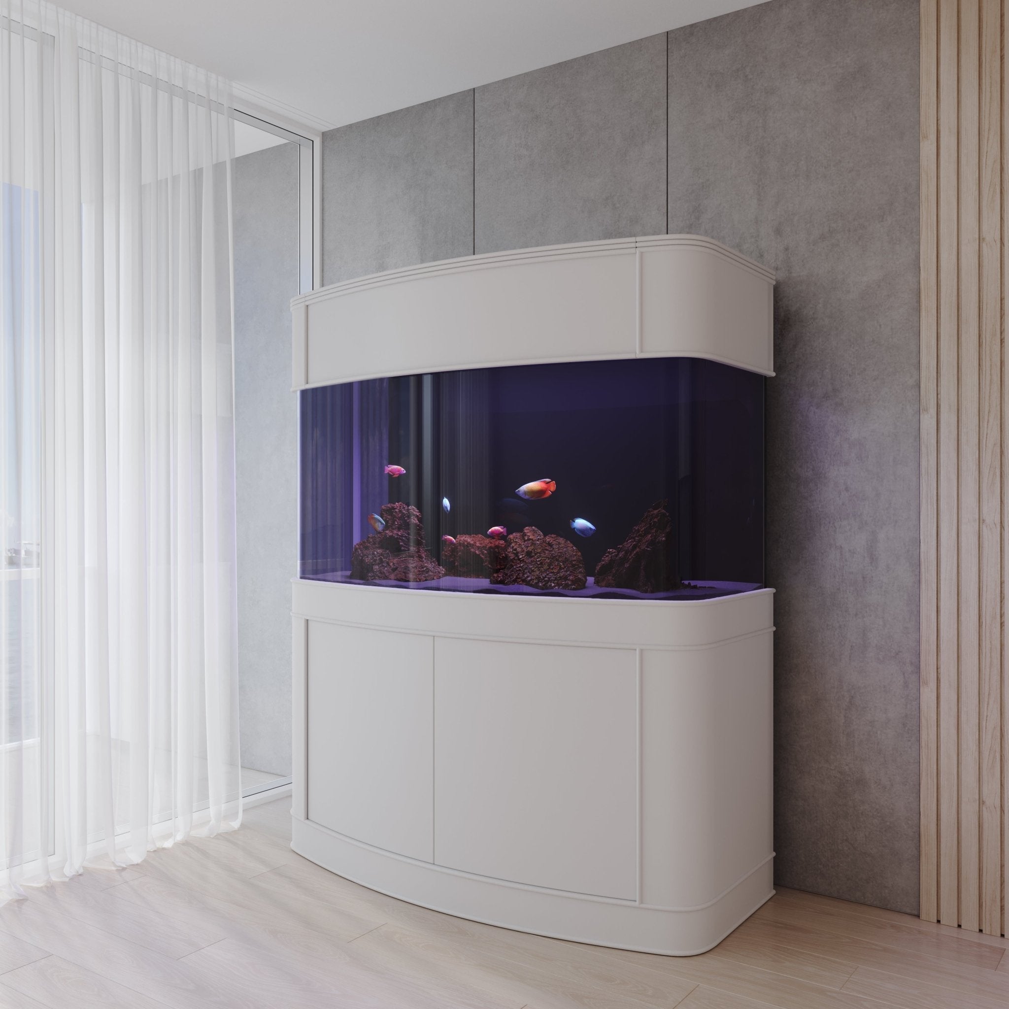 Glass Bowfront by AQUA VIM