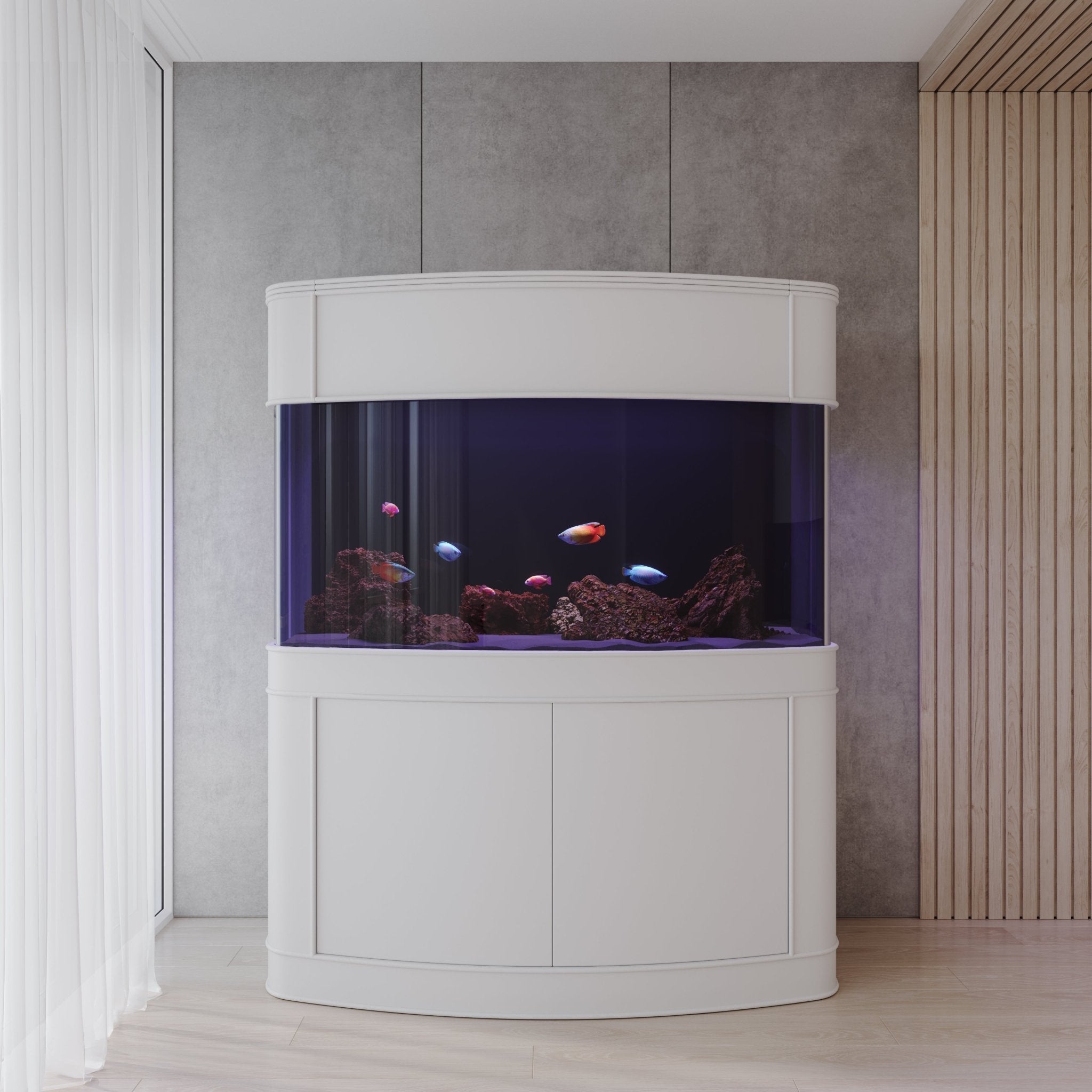 Glass Bowfront by AQUA VIM