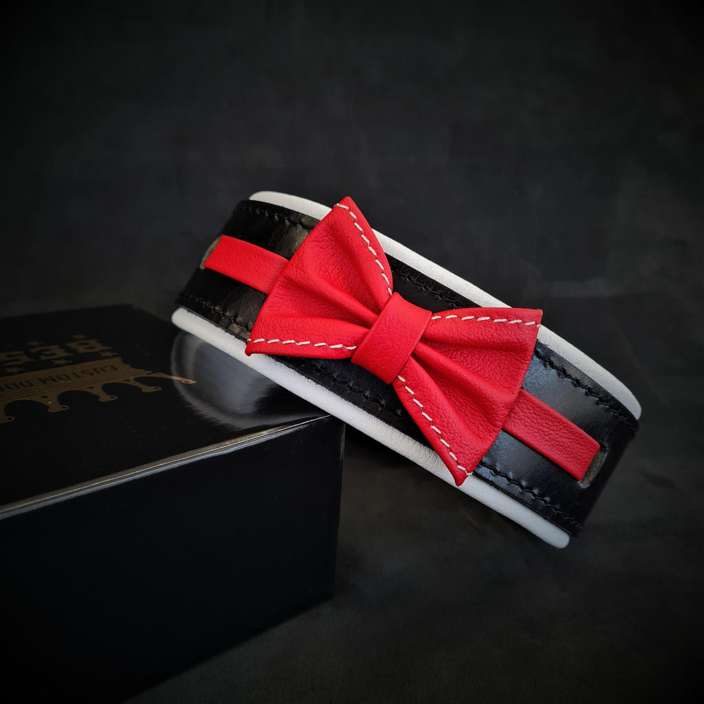 The "Bowtie" collar black by Bestia Dog Gear