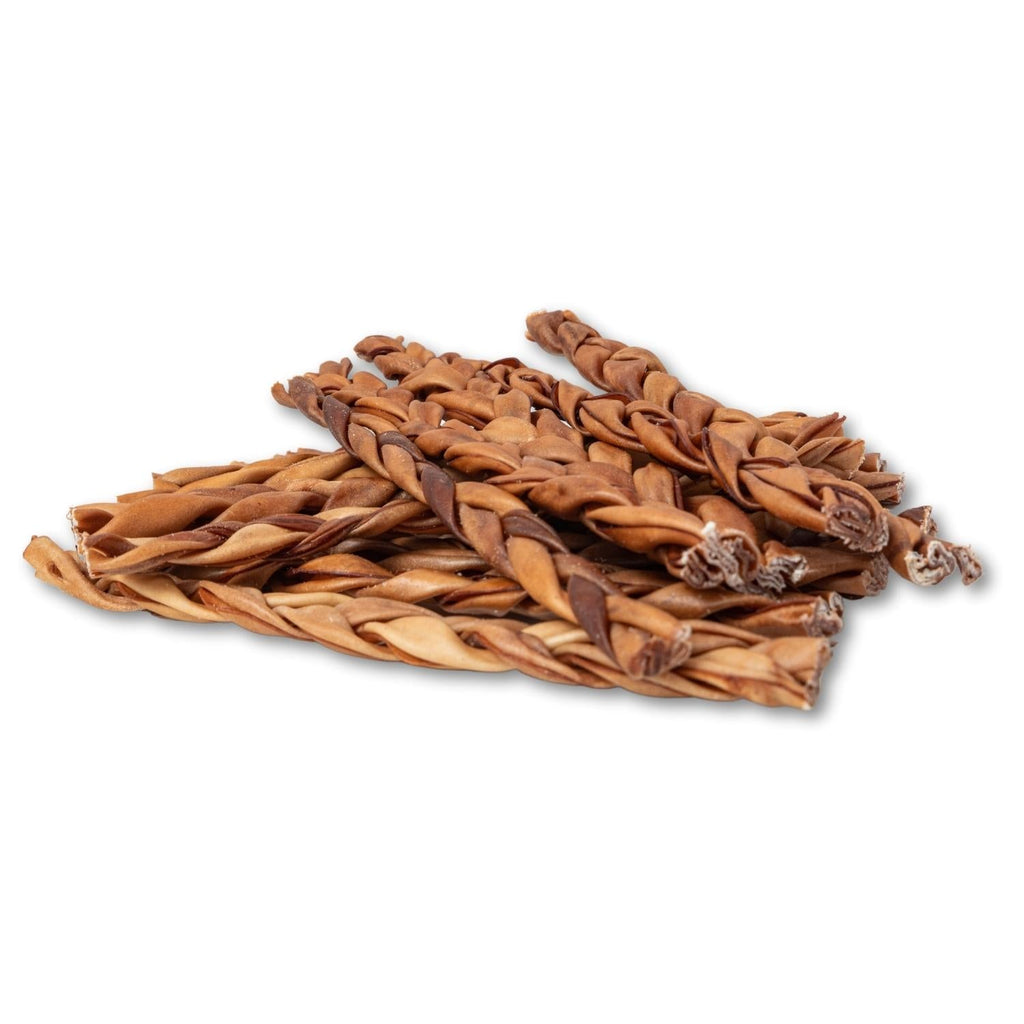 All-Natural Braided Collagen Stick Dog Treats, Supports Joint, Skin & Coat Health – 12-Inch Standard (25/Case) by American Pet Supplies