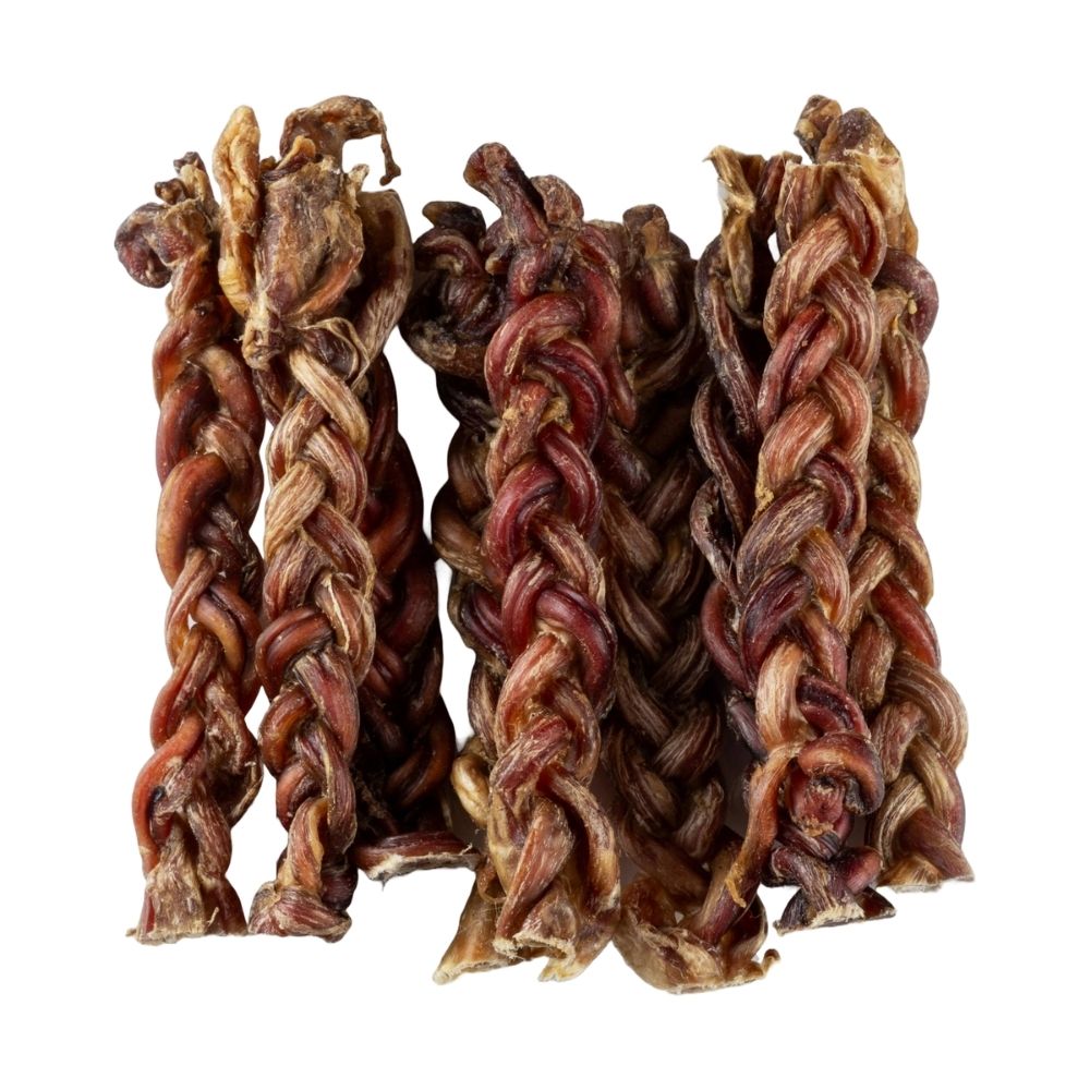 BAFFS NATURALS Braided Lamb Pizzle Chews – Long-Lasting, All-Natural Dog Treats (8oz Bag) by American Pet Supplies