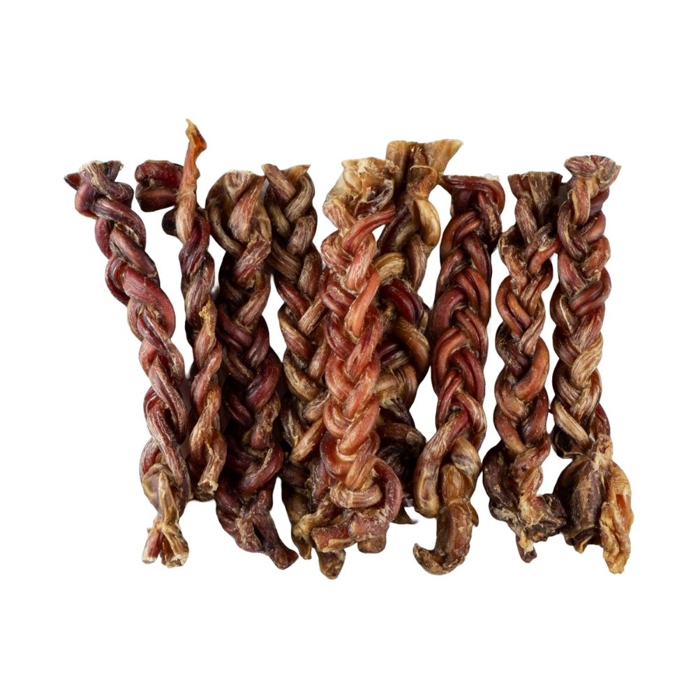 BAFFS NATURALS Braided Lamb Pizzle Chews – Long-Lasting, All-Natural Dog Treats (8oz Bag) by American Pet Supplies