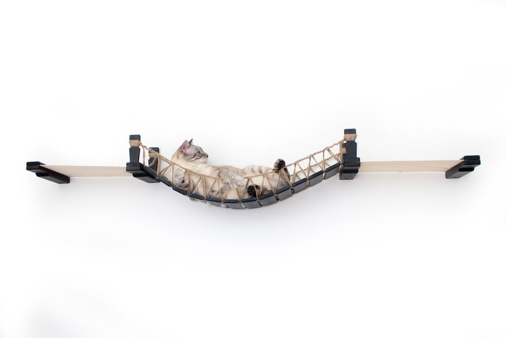 Double Cat Hammock and Climbing Bridge Combo