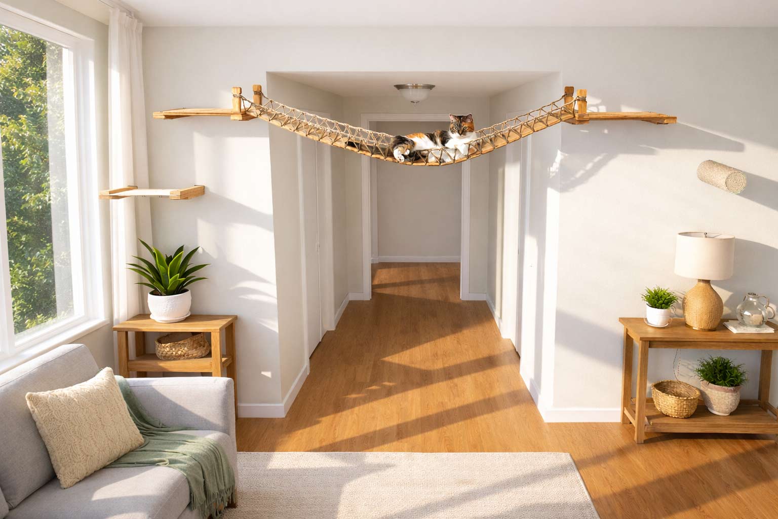 Cat Wall Bridge and Shelf Set by Catastrophic Creations