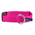 5/8″ and 1″ Hot Pink Nylon Dog Collar by 2 Hounds Design