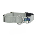 5/8″ and 1″ Silver Nylon Buckle Martingale Dog Collar by 2 Hounds Design