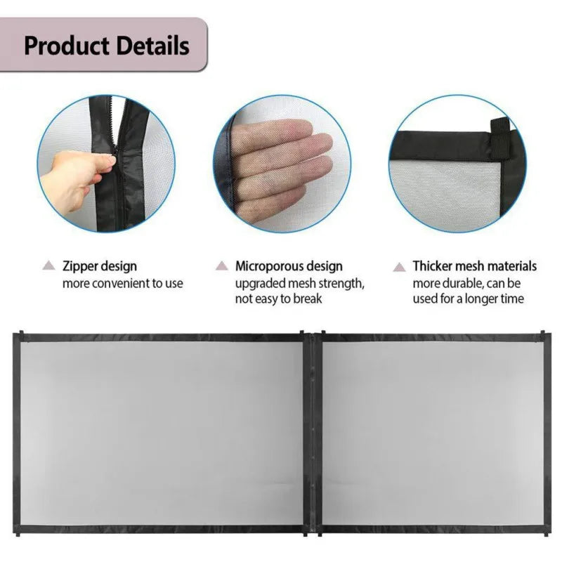 Pet Safety Gate Breathable Mesh Enclosure by Love My Pet