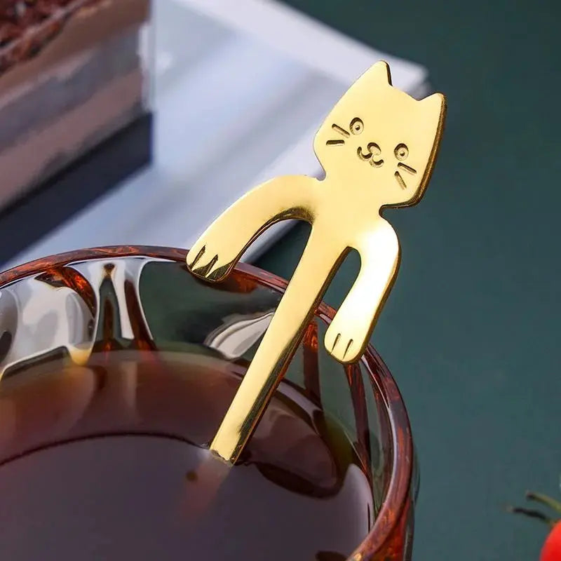 Stainless Steel Cat Coffee Spoon by Love My Pet