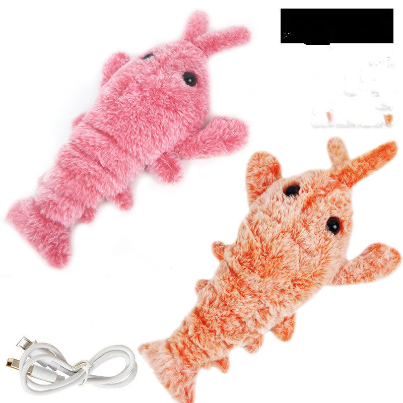 Pet Toys Electric Jumping Shrimp USB Charging by Amazing Pet Bargains