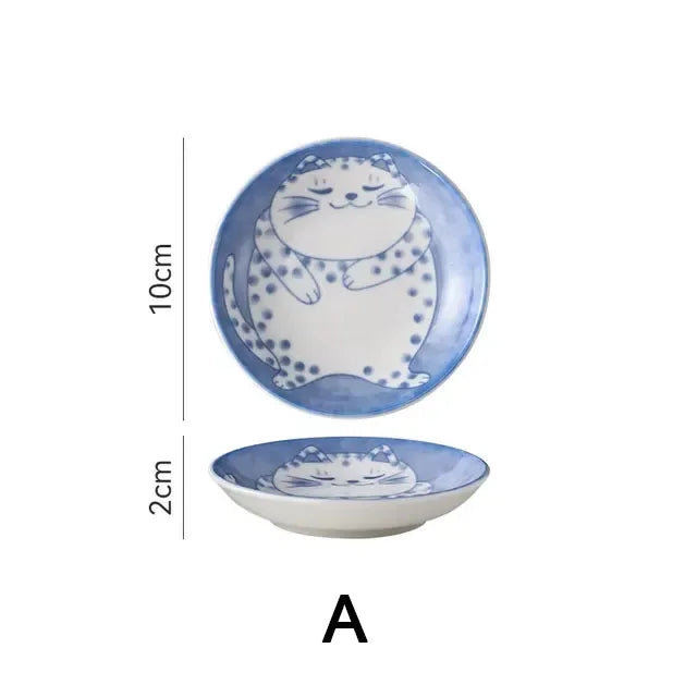 Cute Cat Ceramic Dessert, Sauce Dish by Love My Pet