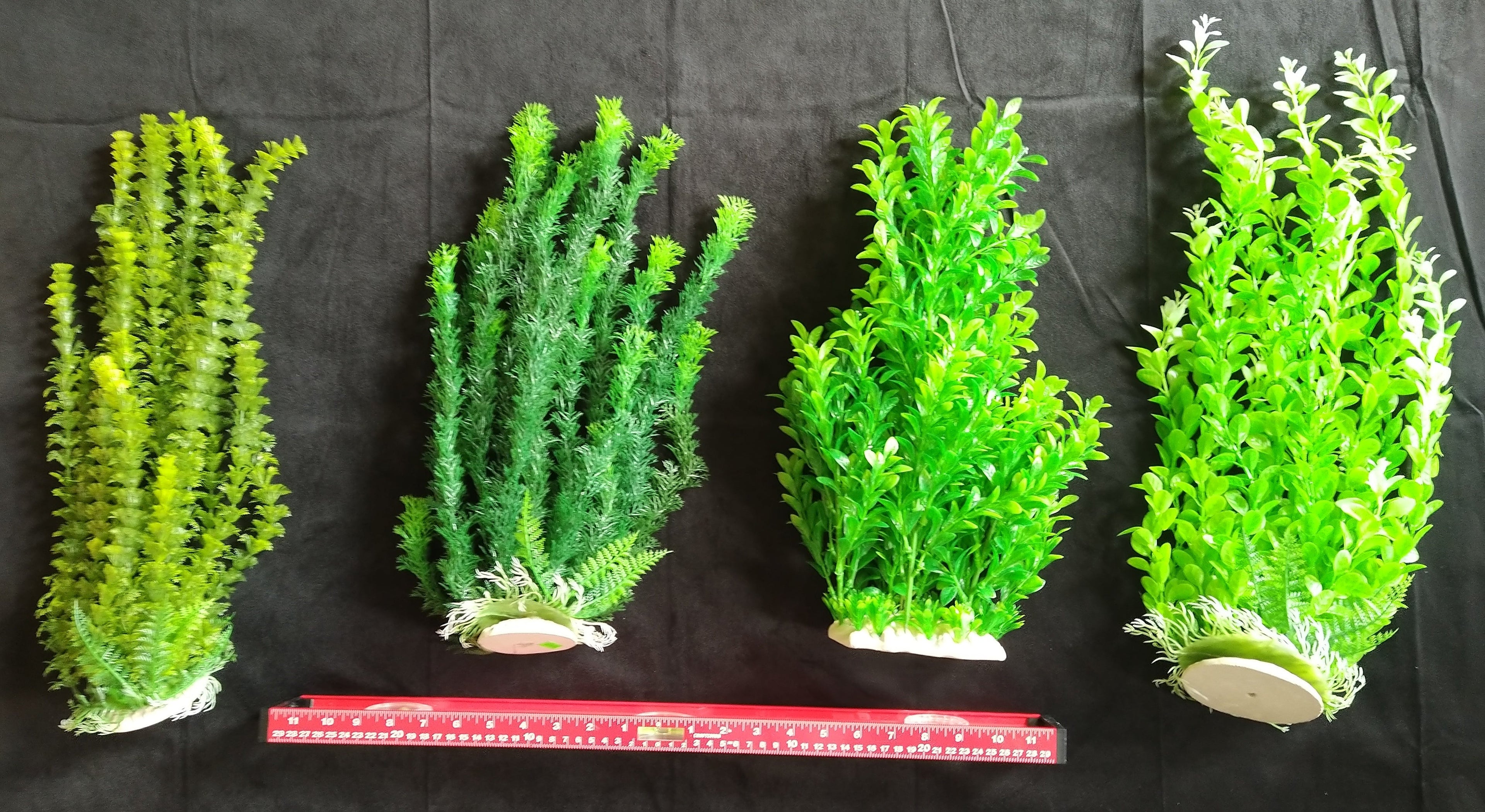 PremiumArtificial AquariumPlantPackage for Fish Tank,THE 4 Musketeers of Plants by Northeast Aquariums LLC