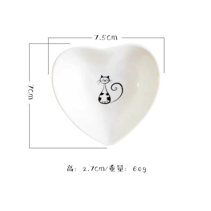 Ceramic Cat Dish And Tableware