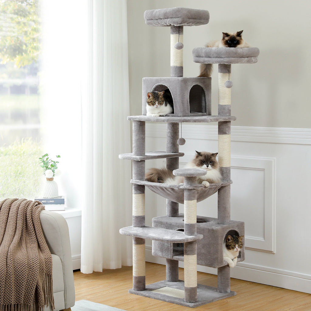 #1 Multi-Level Cat Tree Cat Tower with Scratching Post by Love My Pet