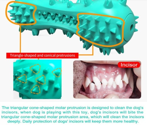 Pet Dog Cleaning Chew Toys For Aggressive Dogs Rubber Molar Stick Dog Oral Teeth by Love My Pet