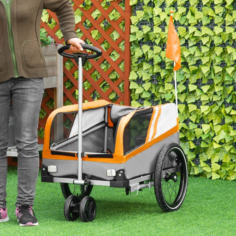 Pet Bike Trailer 2-in-1 Travel Stroller by Furr Baby Gifts