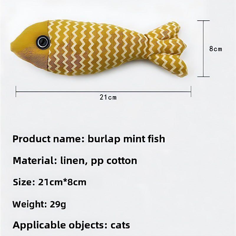 Pet Mint Fish Toy - Three Colors randomly shipped by VetsPetStore