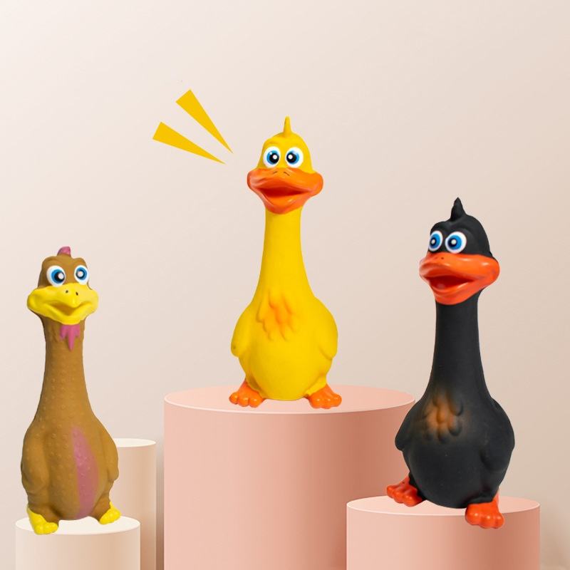 3pcs Latex Screaming Chicken Toys Eco Friendly by Love My Pet