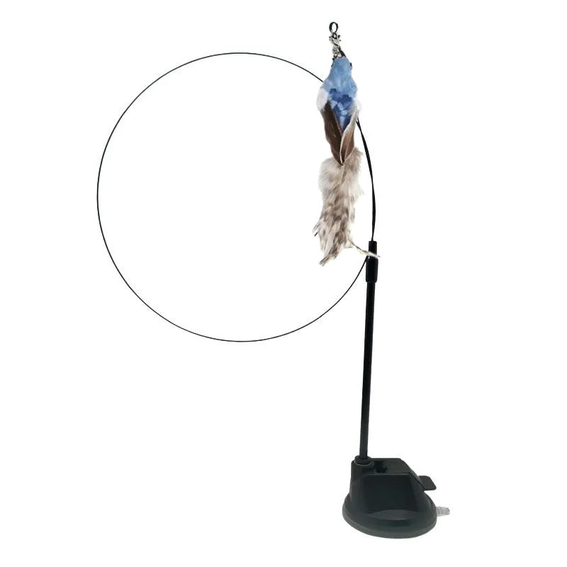 Interactive Cat Toy Feather Bird with Multiple Options by Love My Pet