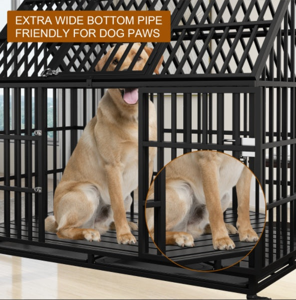 54 inch Heavy Duty Dog Crate for Large Dogs by VetsPetStore