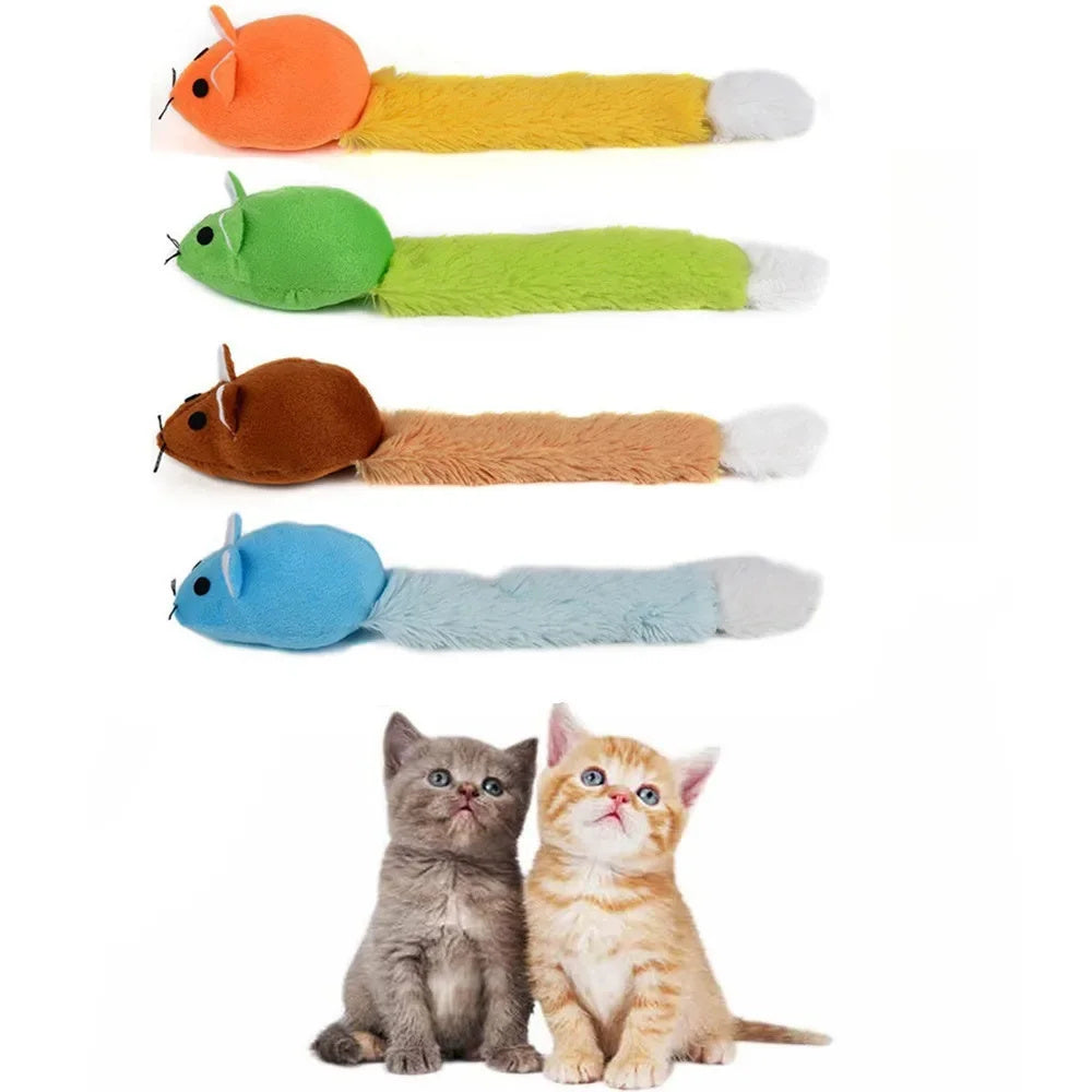 Long Tail Mouse Cat Teaster Toy
